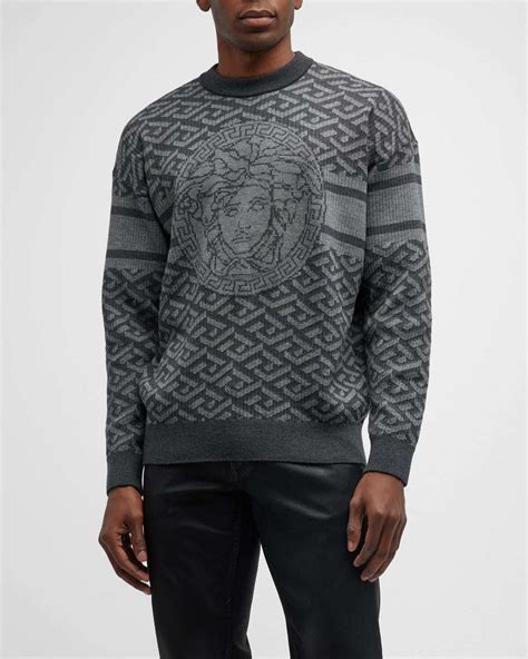 versace jeans blau pullover|Versace men's sweater.